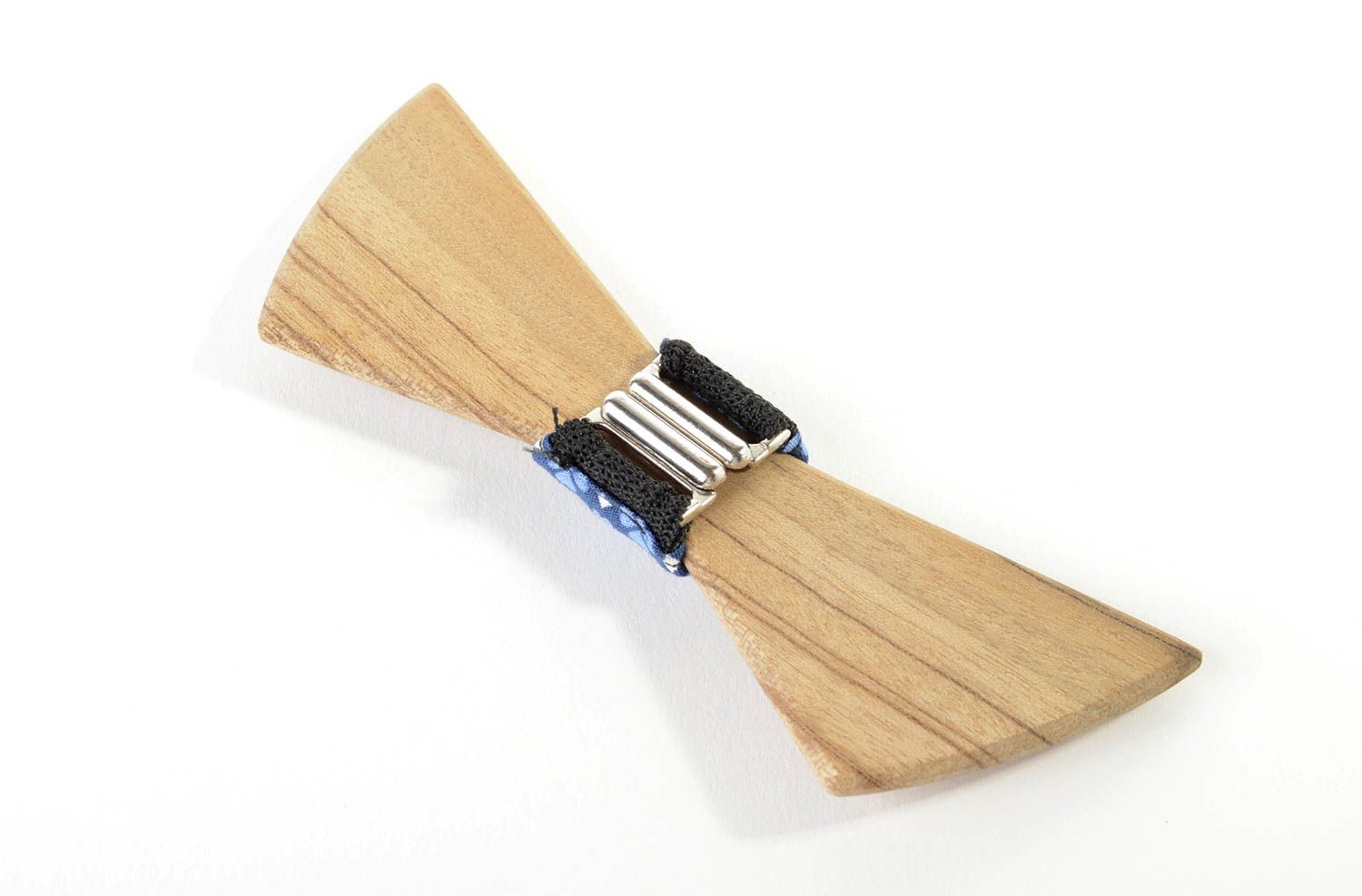 Handmade bowtie for men wooden and textile bow tie stylish bow tie for men photo 3