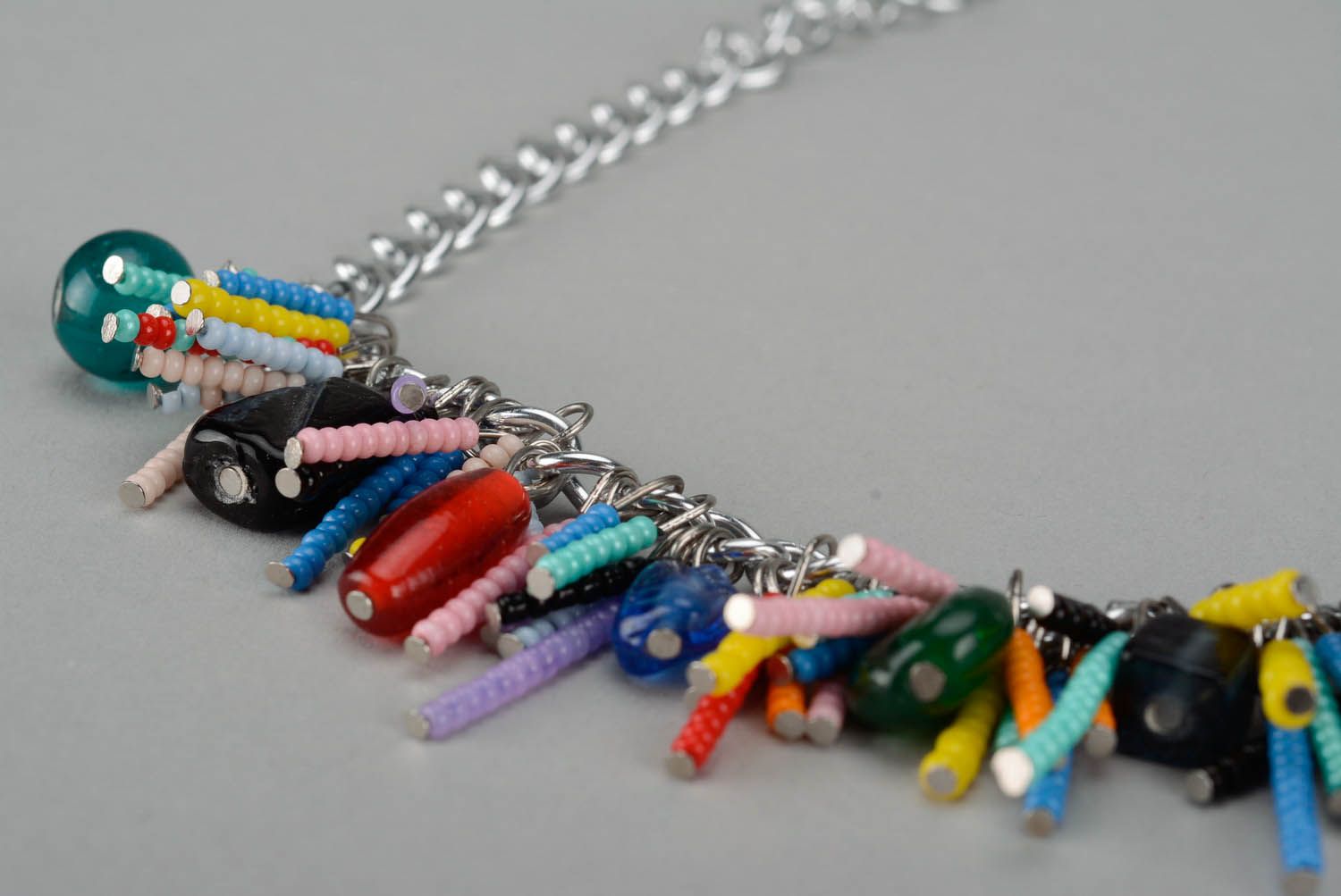 Handmade Necklace Rainbow photo 2