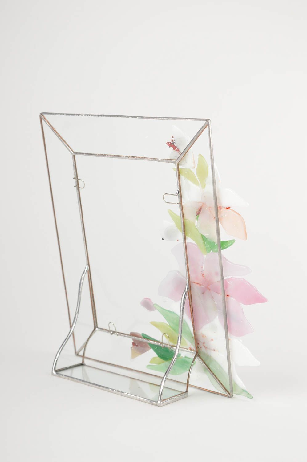 Beautiful handmade photo frame glass fusing ideas home decoration small gifts photo 3