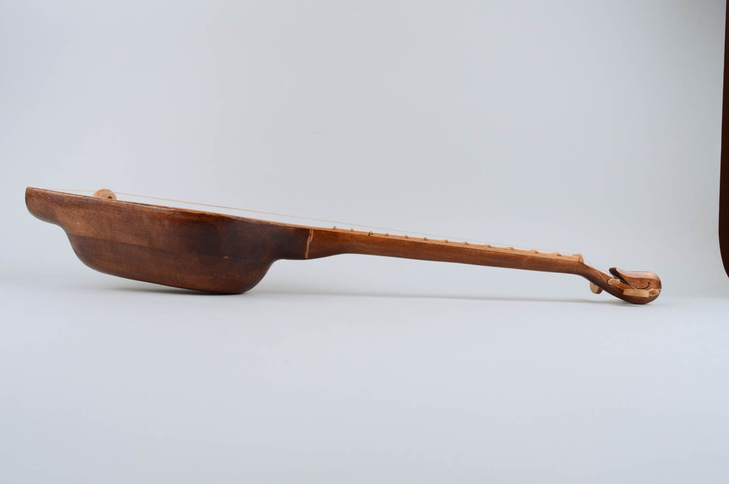 Instrument de musique ethnique fait main pandouri en bois Cadeau original photo 3
