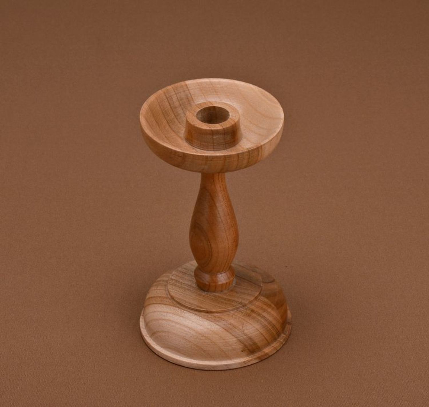 Wooden candlestick Candle holder photo 1