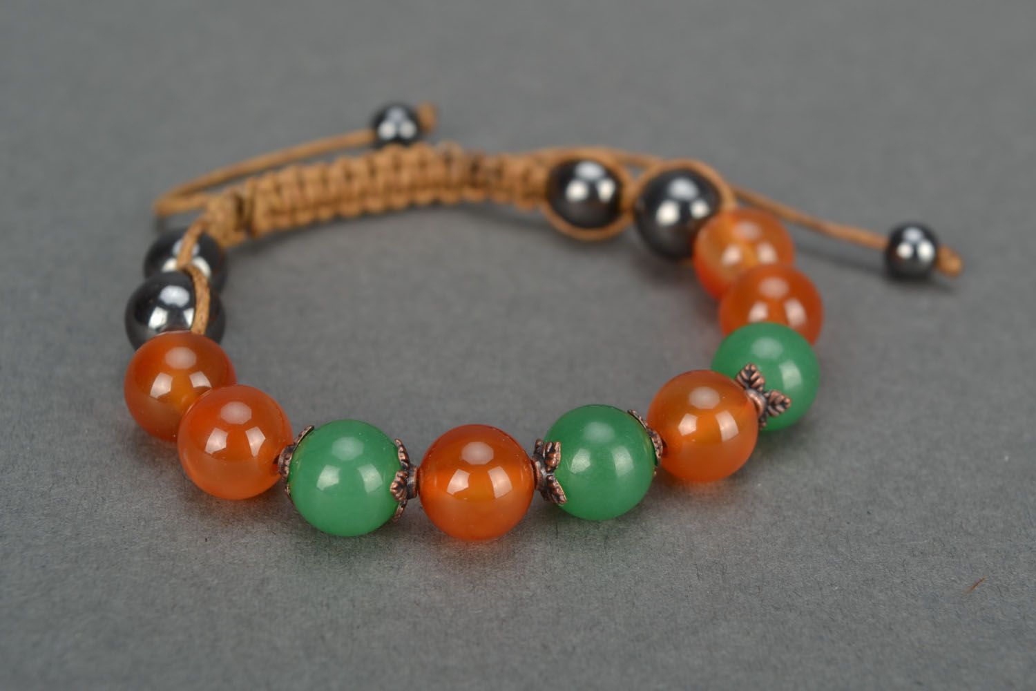 Homemade bracelet with natural stones photo 4