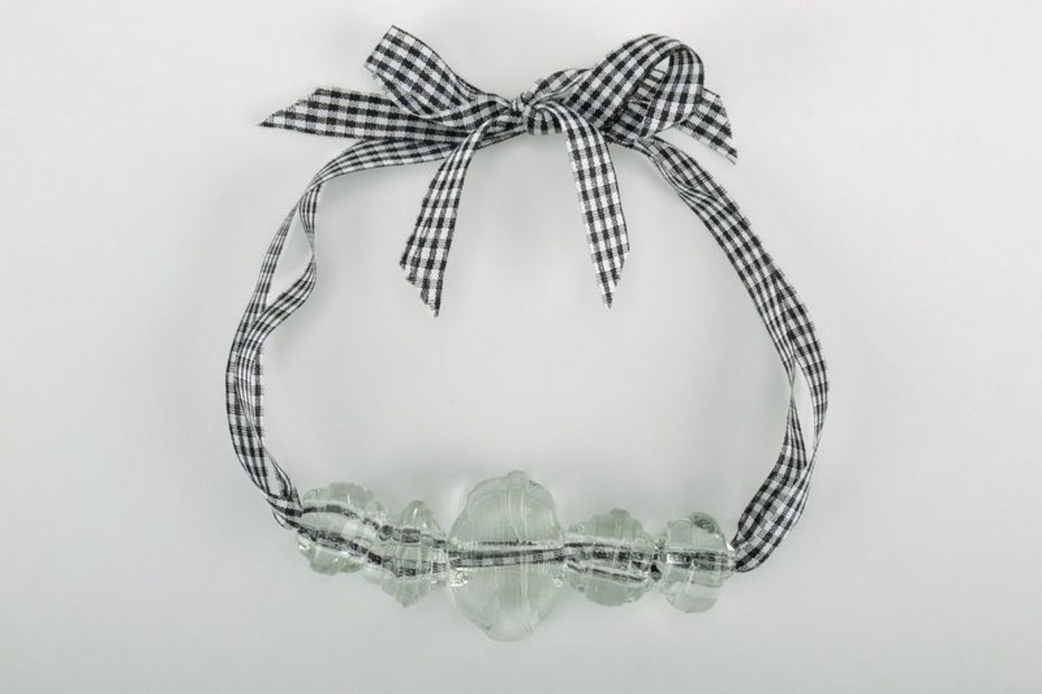 Halskette aus Glas Kristall foto 1