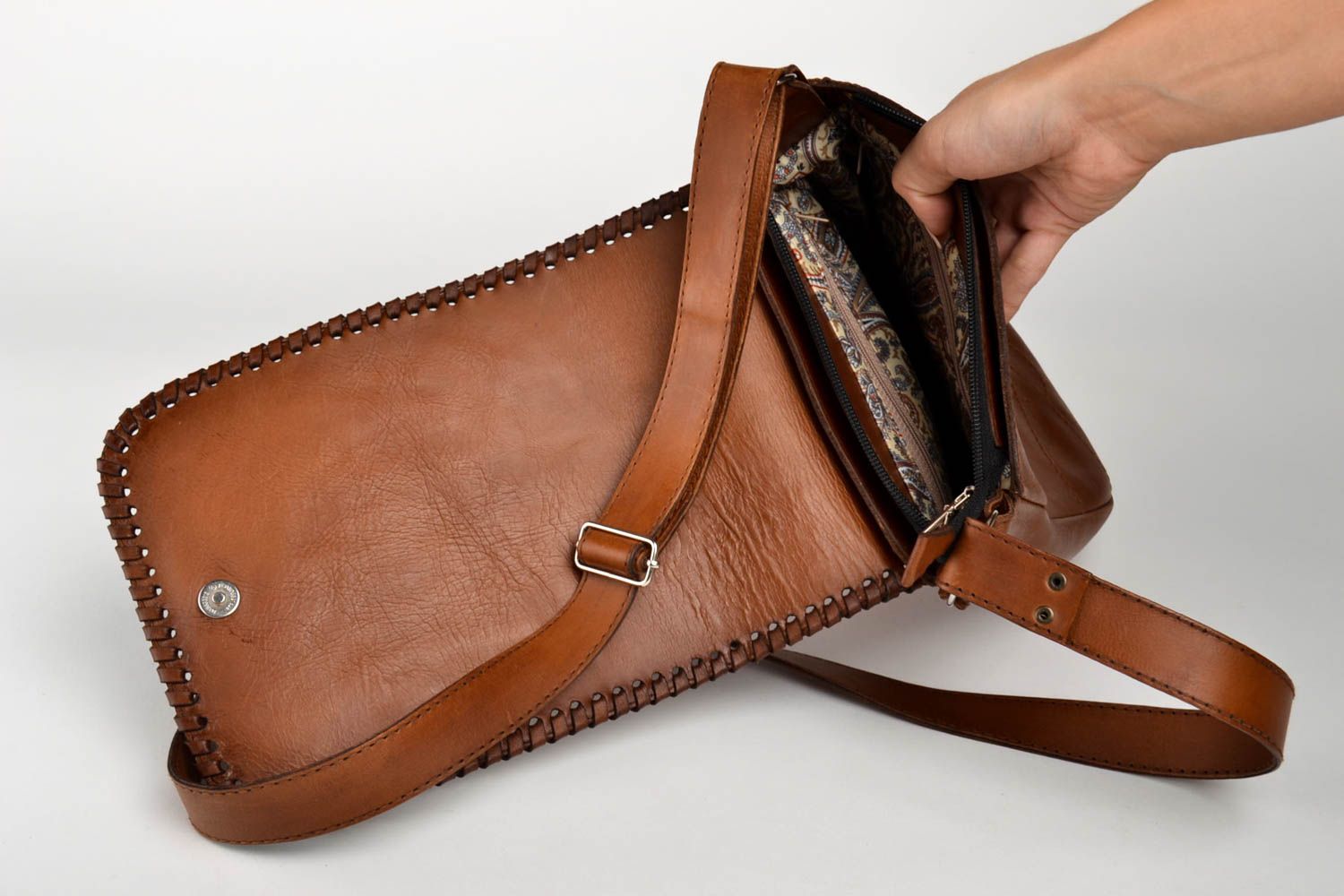 Leather purse designer accessories fashion shoulder bag elegant purse for girls photo 5