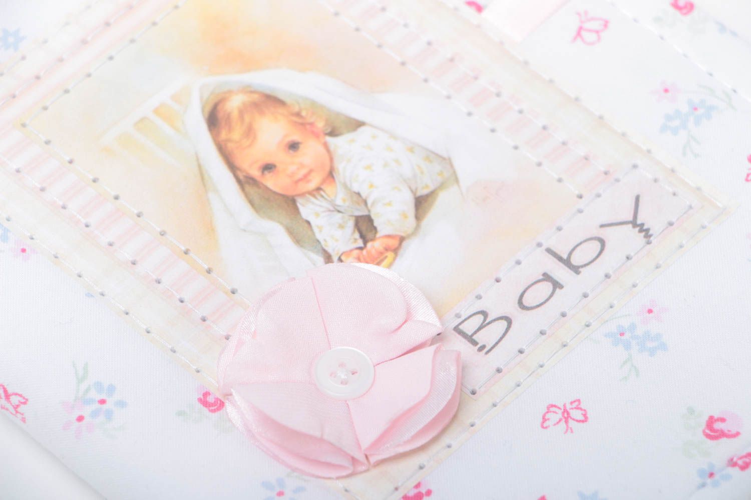Handmade Designer Notizbuch Geschenk für Frauen Scrapbooking Notizbuch Baby foto 4