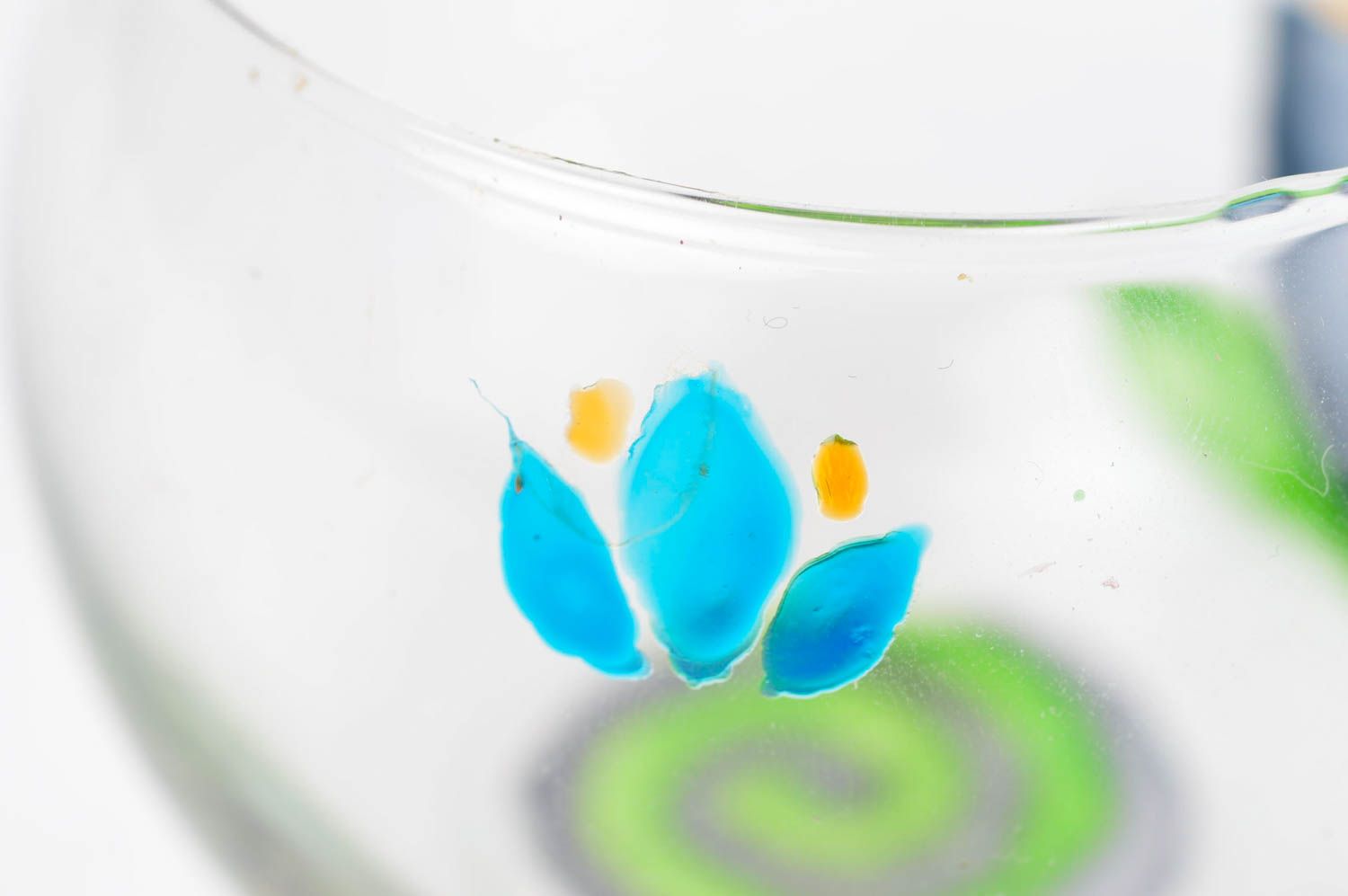 Deko Kerzenhalter handmade Teelichthalter aus Glas für Haus Deko originell foto 4