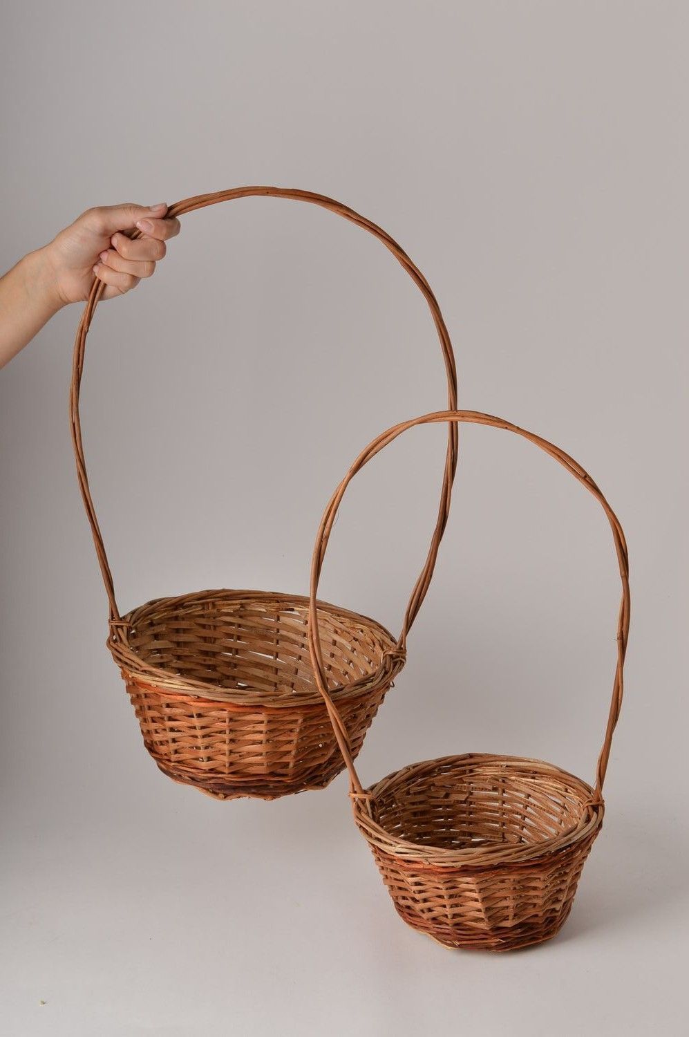 Handmade designer woven baskets 2 beautiful baskets stylish home decor photo 5