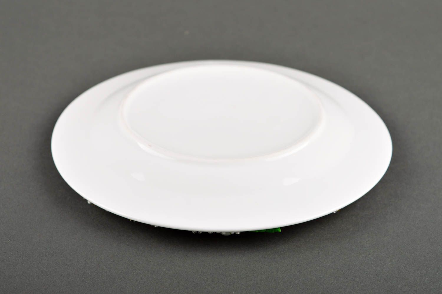 Декоративная тарелка ручной работы декор для дома керамическая тарелка фото 5