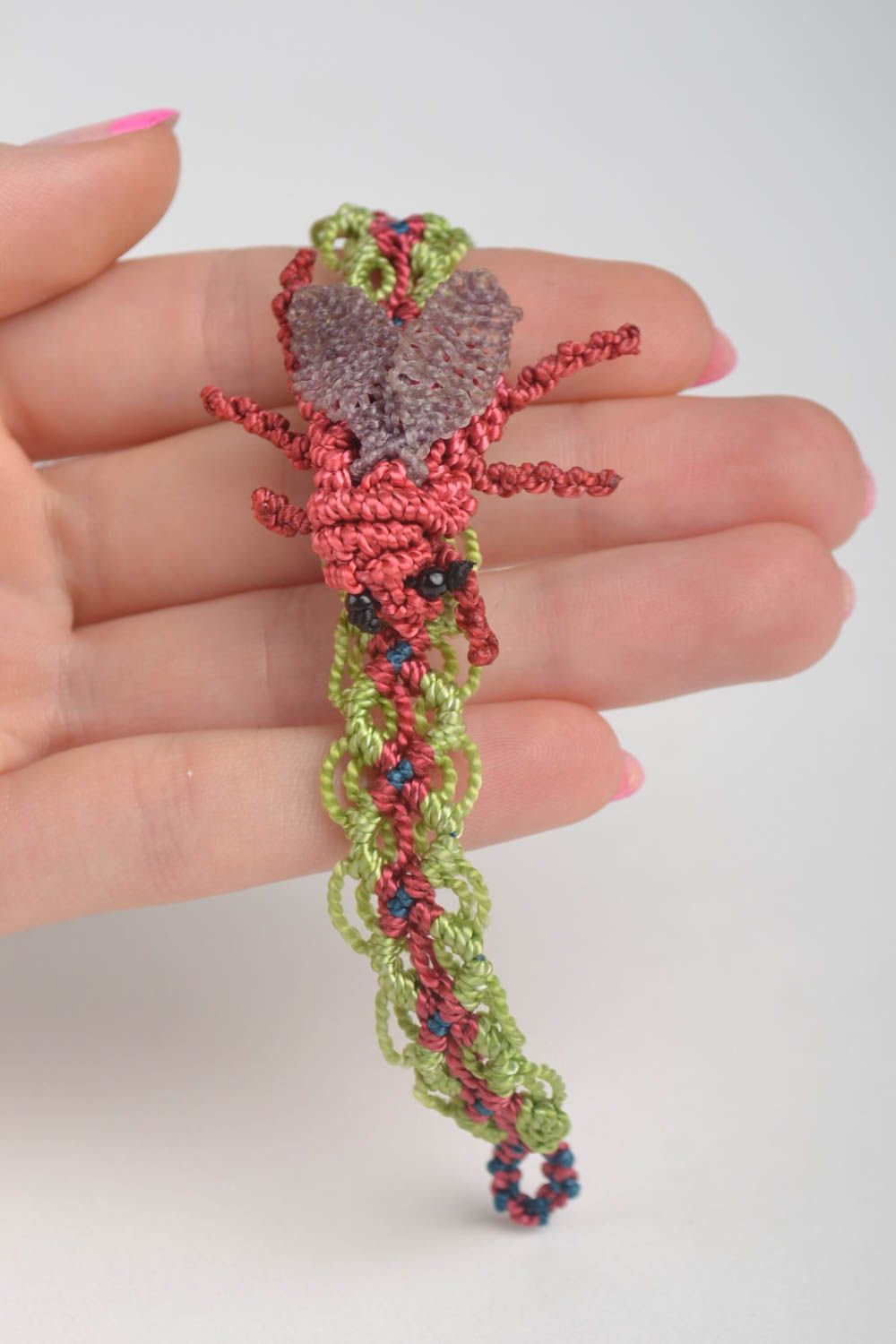Schmuck Set handmade geflochtenes Armband Brosche Tier für Frauen Geschenk foto 5