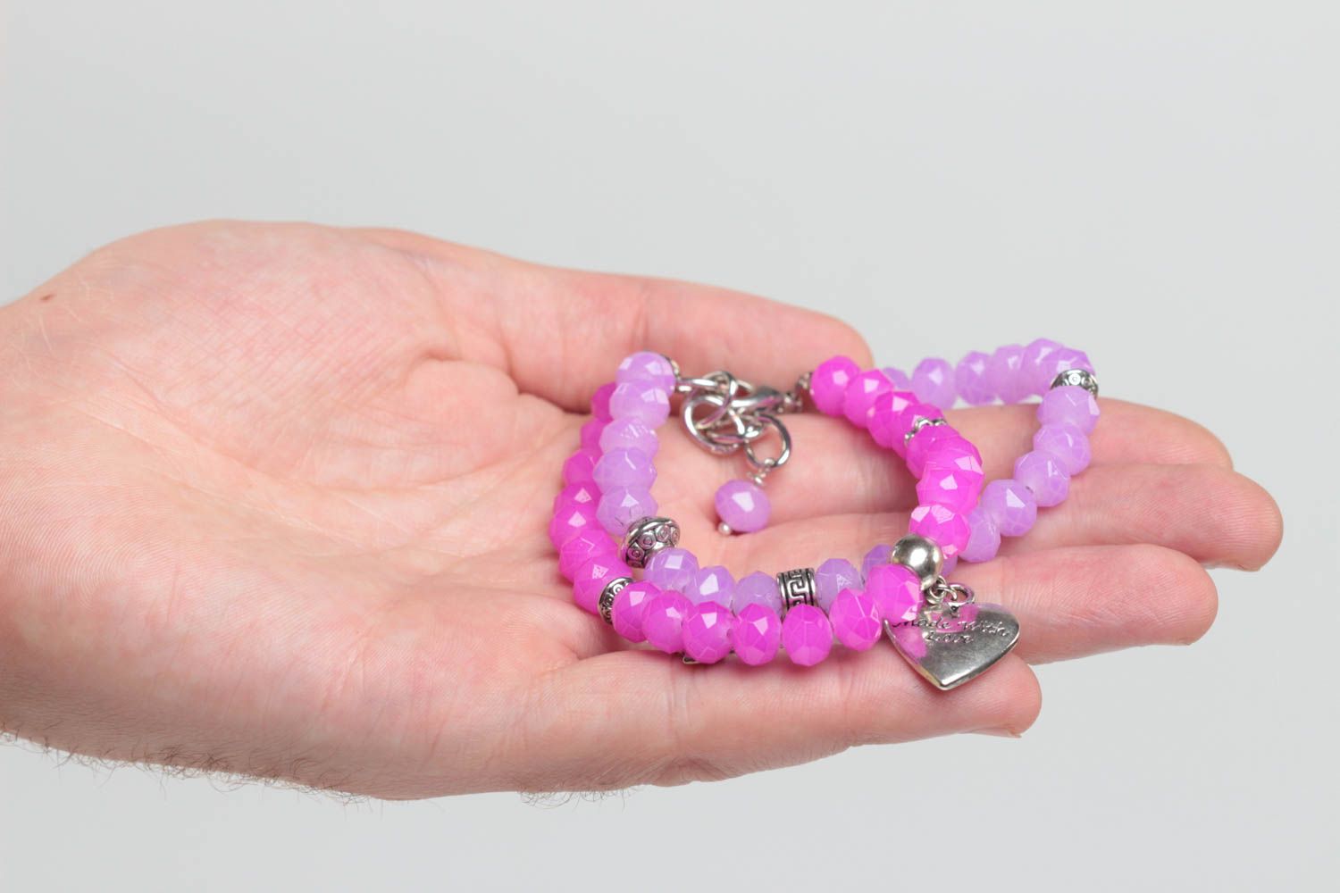 Bracelet multirang fait main Bracelet de fantaisie Cadeau pour femme design photo 6