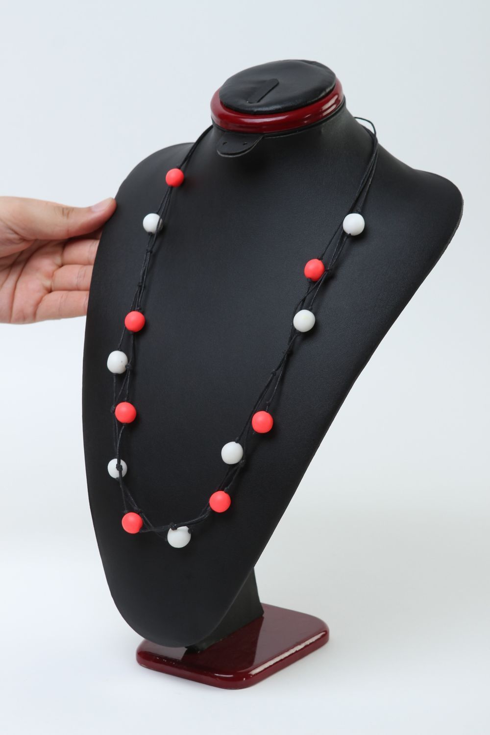 Schmuck handgemacht Halskette für Frauen Polymer Clay Schmuck exklusiv lakonisch foto 2