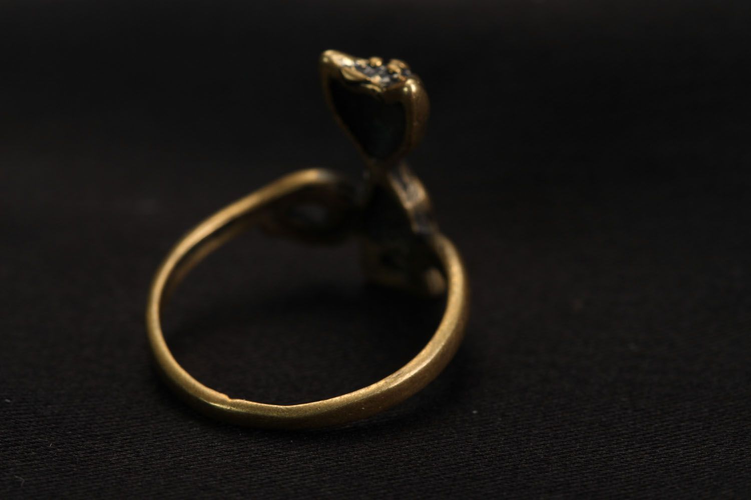 Кольцо из бронзы Кот фото 3