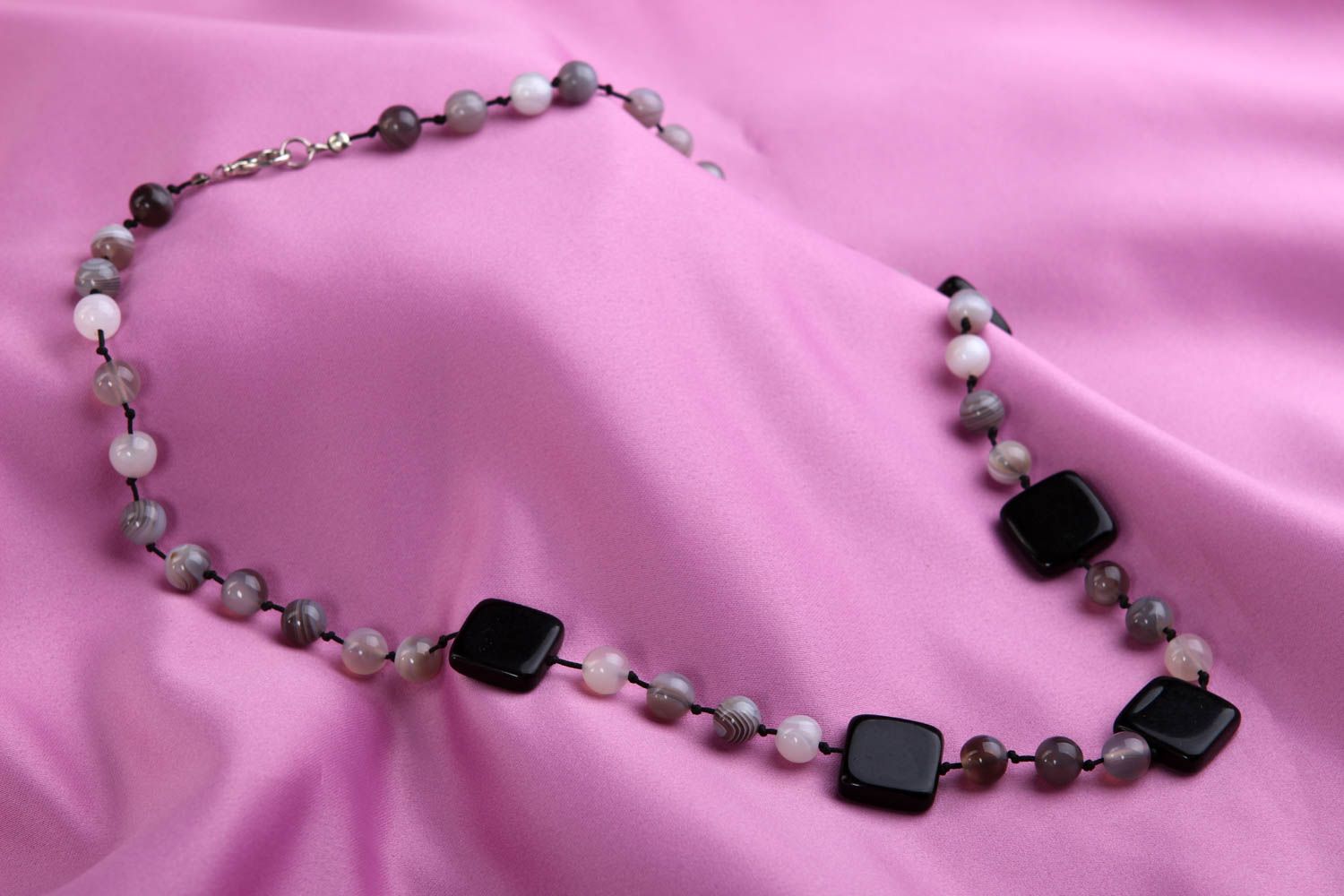 Modeschmuck Halskette handgeschaffen Perlen Schmuck interessant Halskette Frauen foto 1