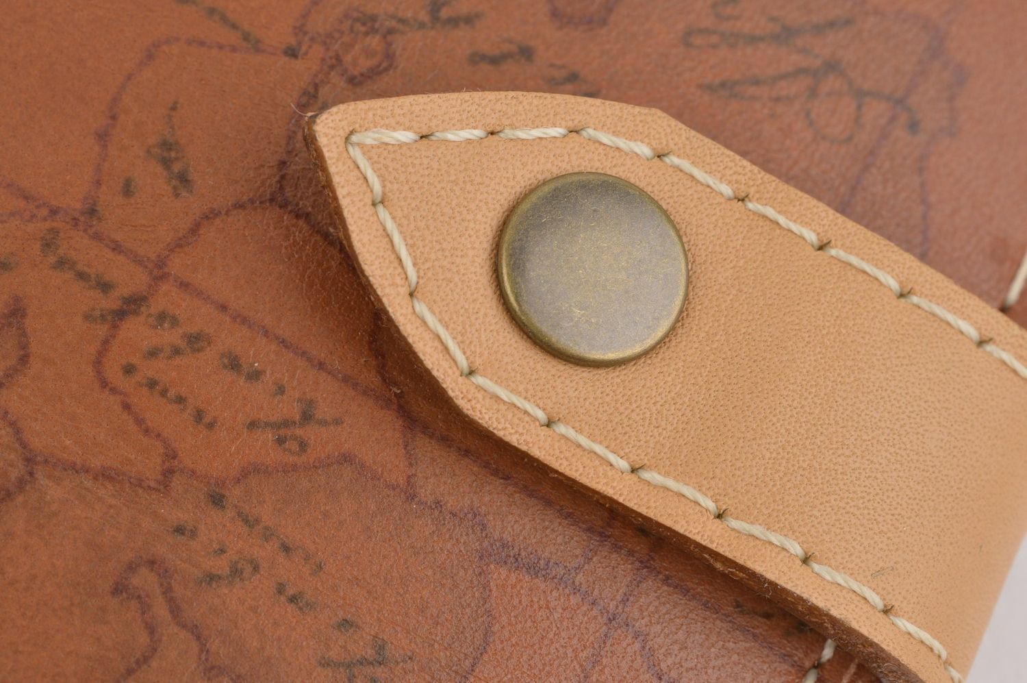 Мужское портмоне handmade кожаный кошелек светлый аксессуар для мужчин фото 5