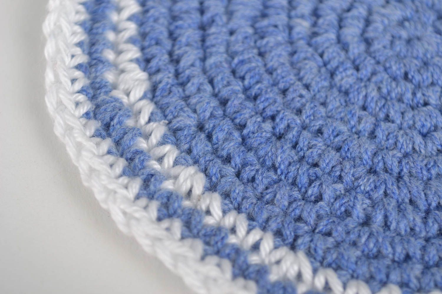 Beautiful handmade crochey coaster hot pads 2 pieces kitchen design photo 3