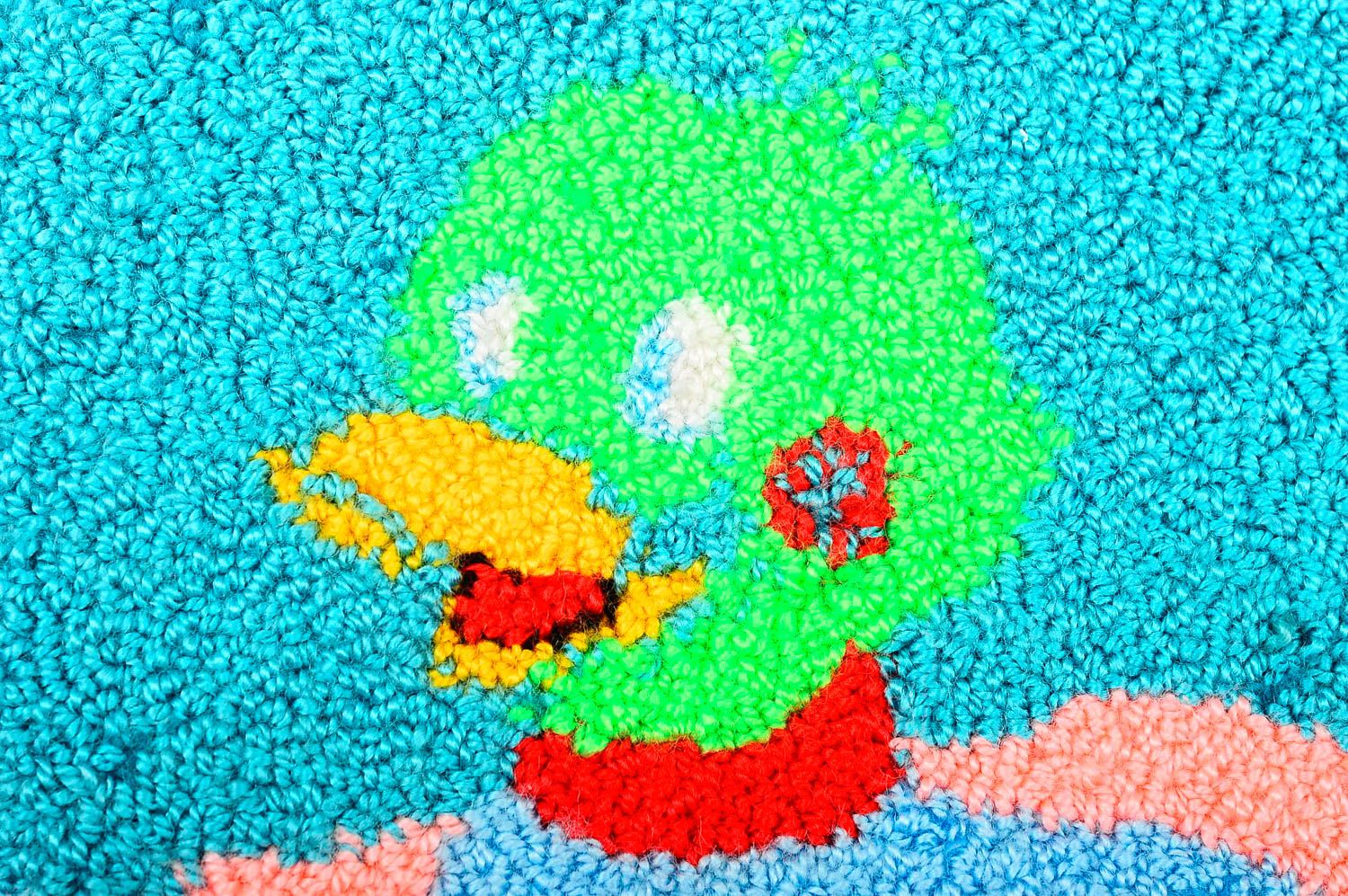 Tableau canard fait main Décoration murale en tissu Déco chambre enfant photo 4