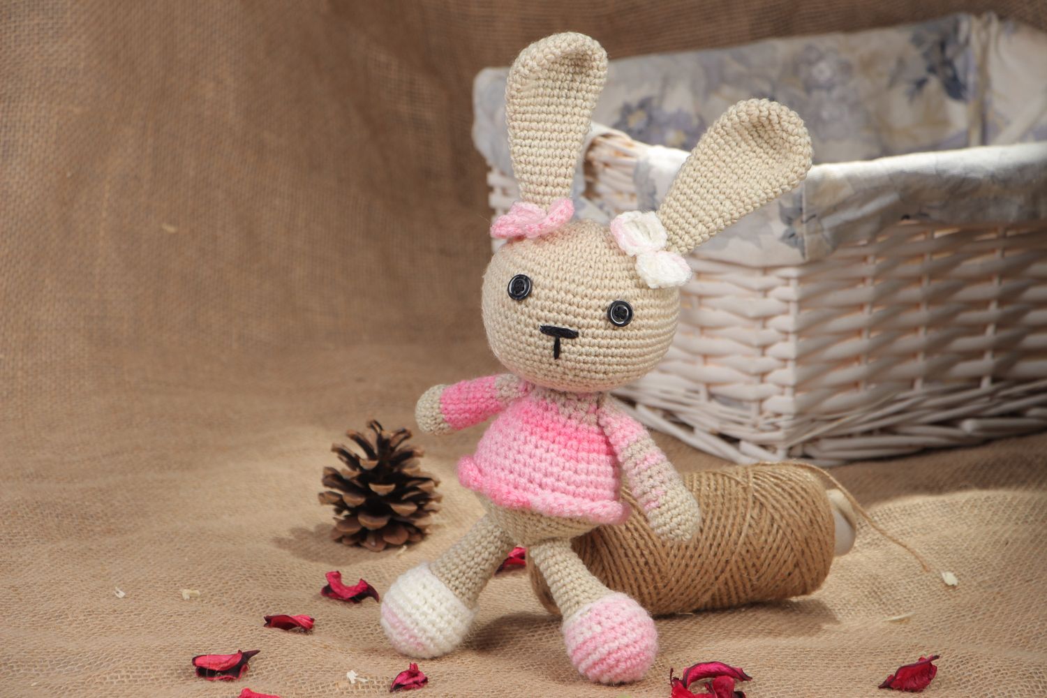Soft crochet toy Hare photo 5