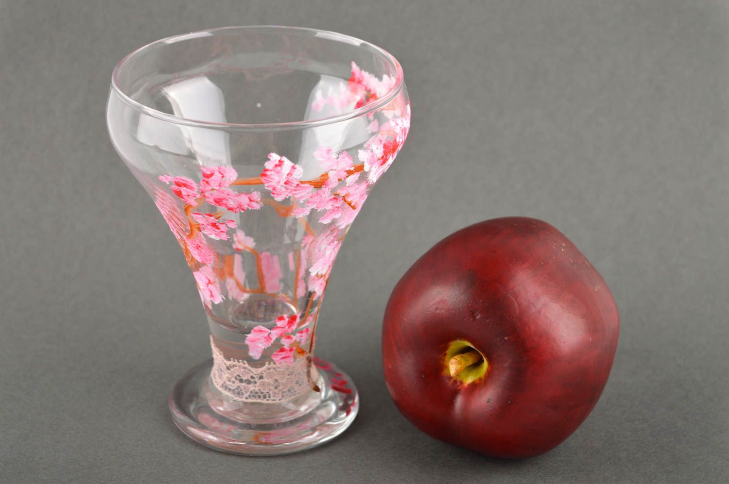 Vaso de cristal con flores utensilio de cocina artesanal menaje del hogar foto 1