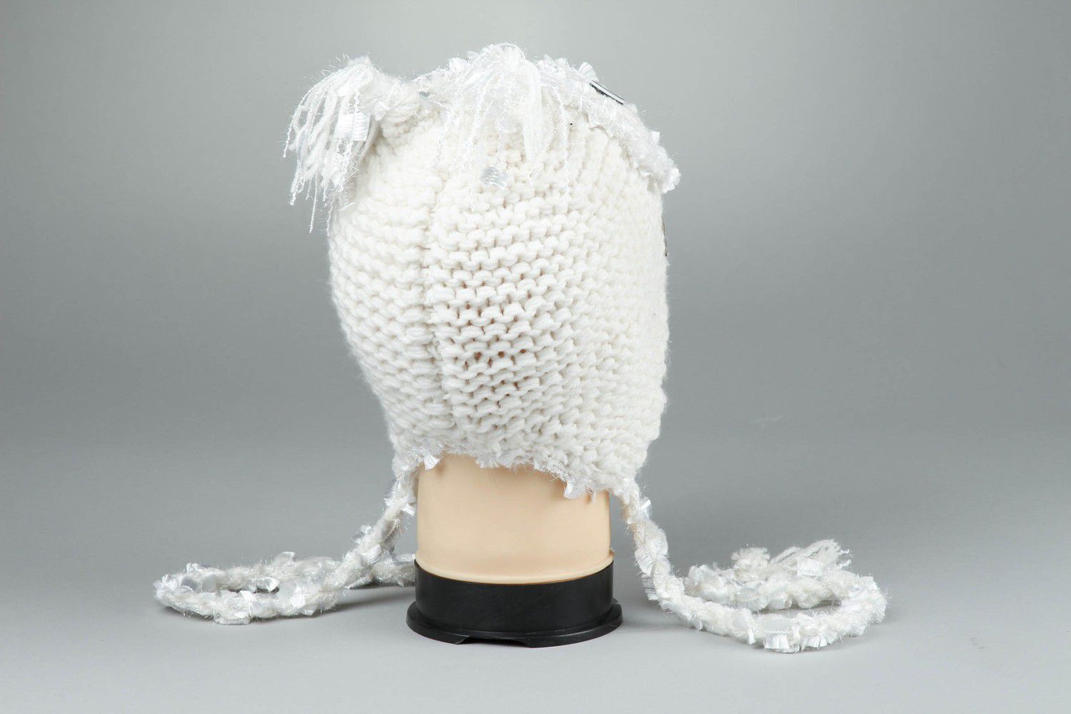 Knitted hat Snowy owl photo 4