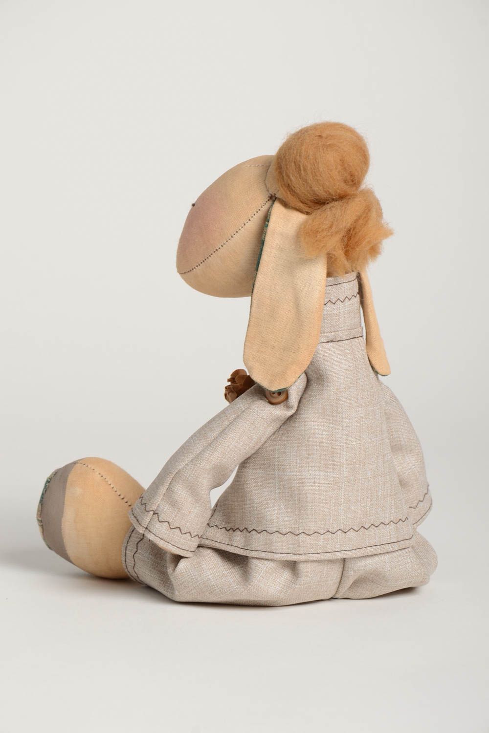 Кукла ручной работы кукла из ткани необычная тряпичная кукла в костюме фото 4