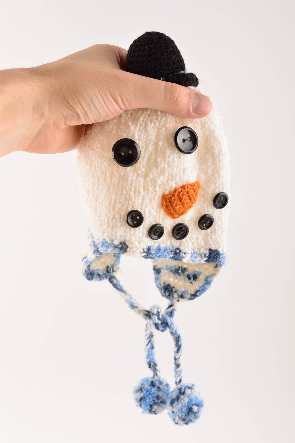 Handmade winter hat designer hat for baby unusual crochet hat gift ideas photo 5