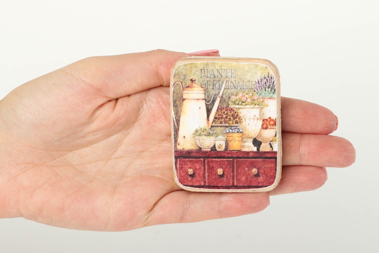 Wooden fridge magnet homemade home decor housewarming gifts for decorative use photo 5