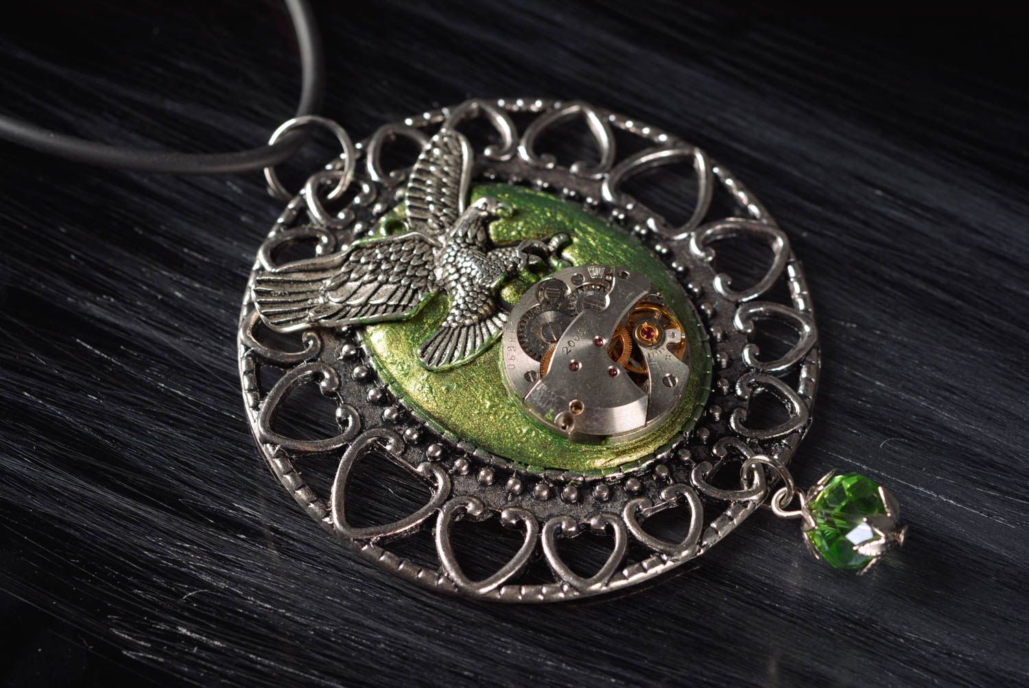 Unusual handmade metal pendant steampunk jewelry fashion trends gift ideas photo 1