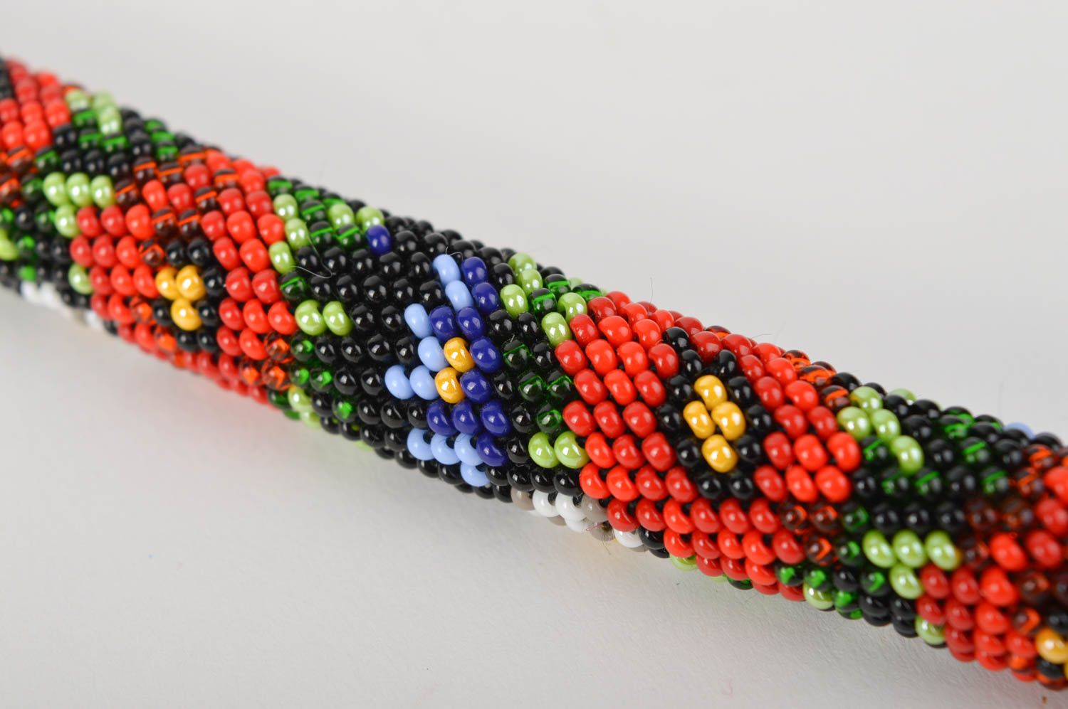 Handmade beaded accessory flowers fashion designer beaded cord bracelet  photo 5