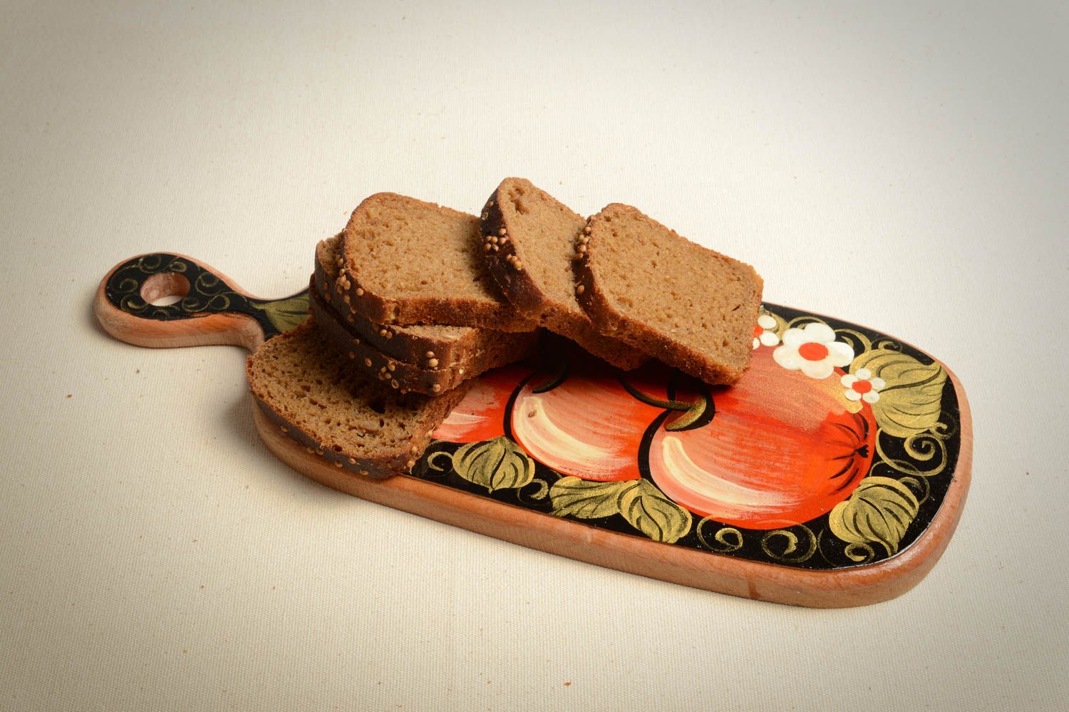Tabla de madera para cortar artesanal menaje de cocina regalo original Manzanas foto 1