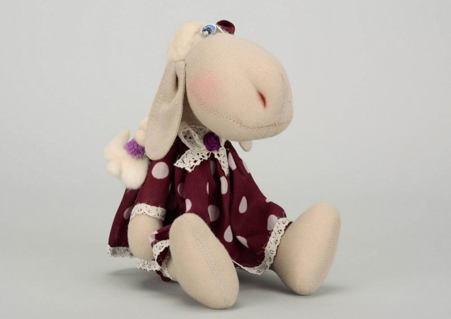 Wunderschönes geschenk fürs Kind Puppe Tilda Spielzeug Schäfchen foto 3