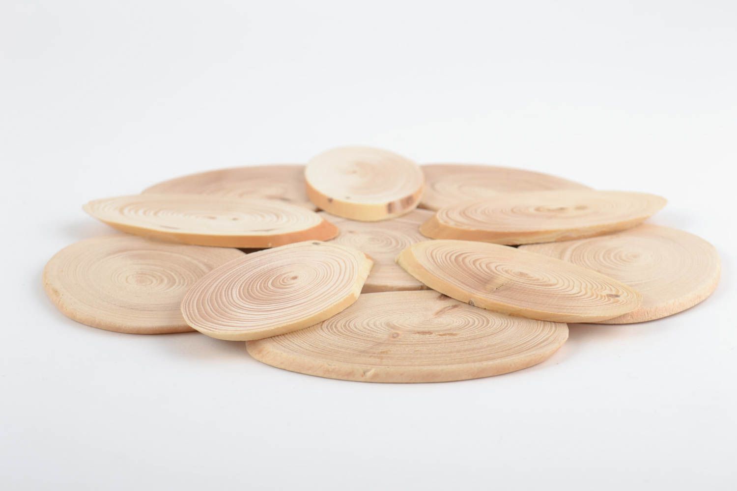Handmade Untersetzer aus Holz für Heißes nicht groß hell in Küche nützlich schön foto 5