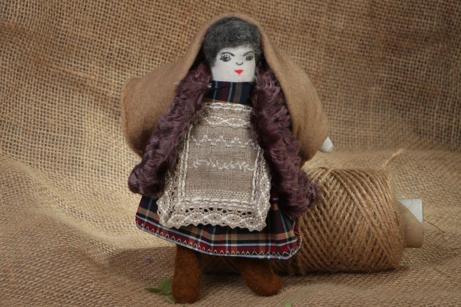 Homemade fabric doll Granny photo 5