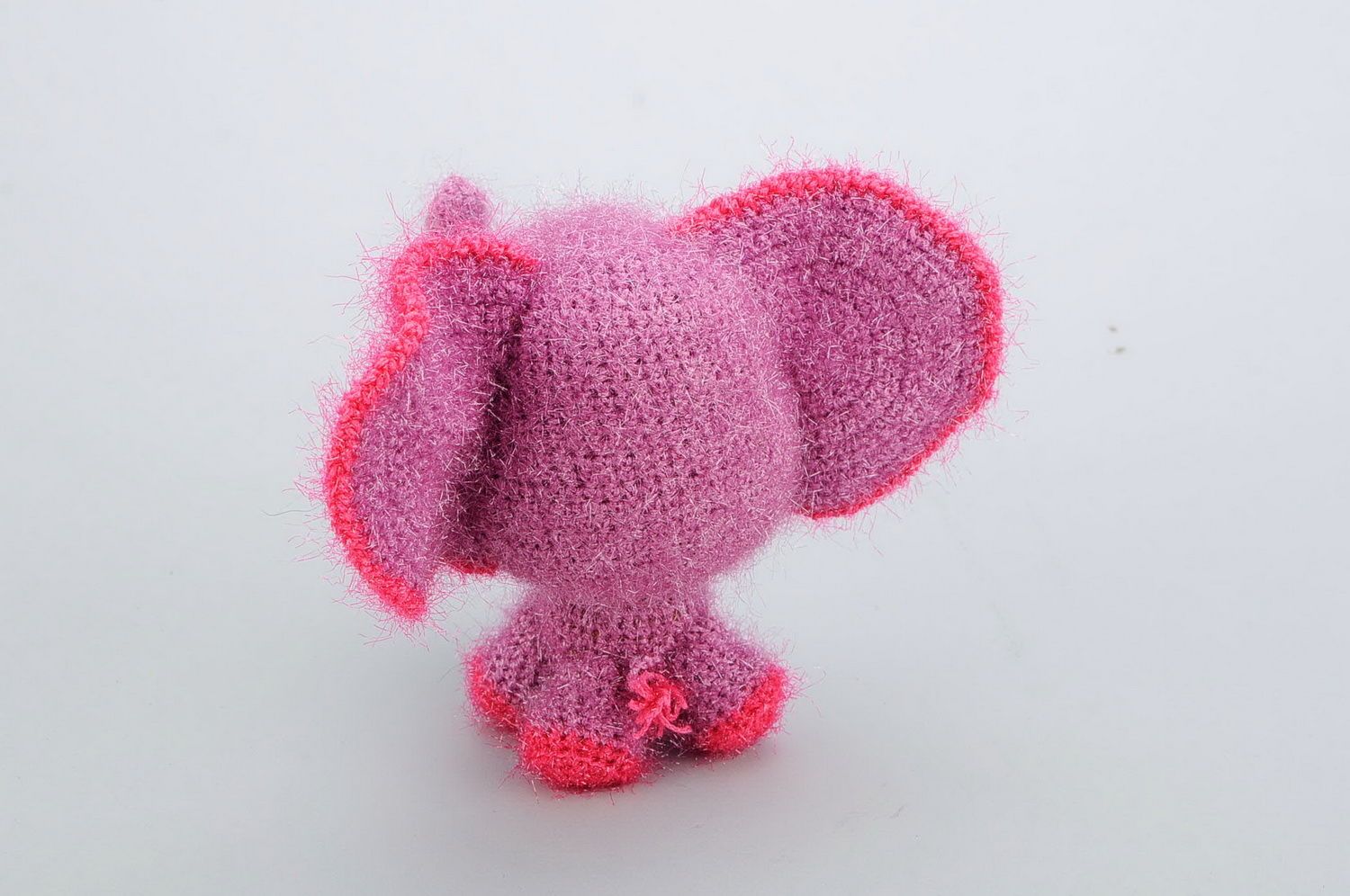 Crocheted rattle toy Elephant photo 5