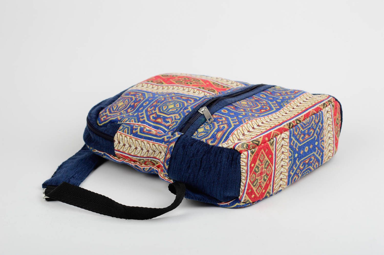 Bolso mochila artesanal para niños de tela accesorio de moda regalo original foto 4
