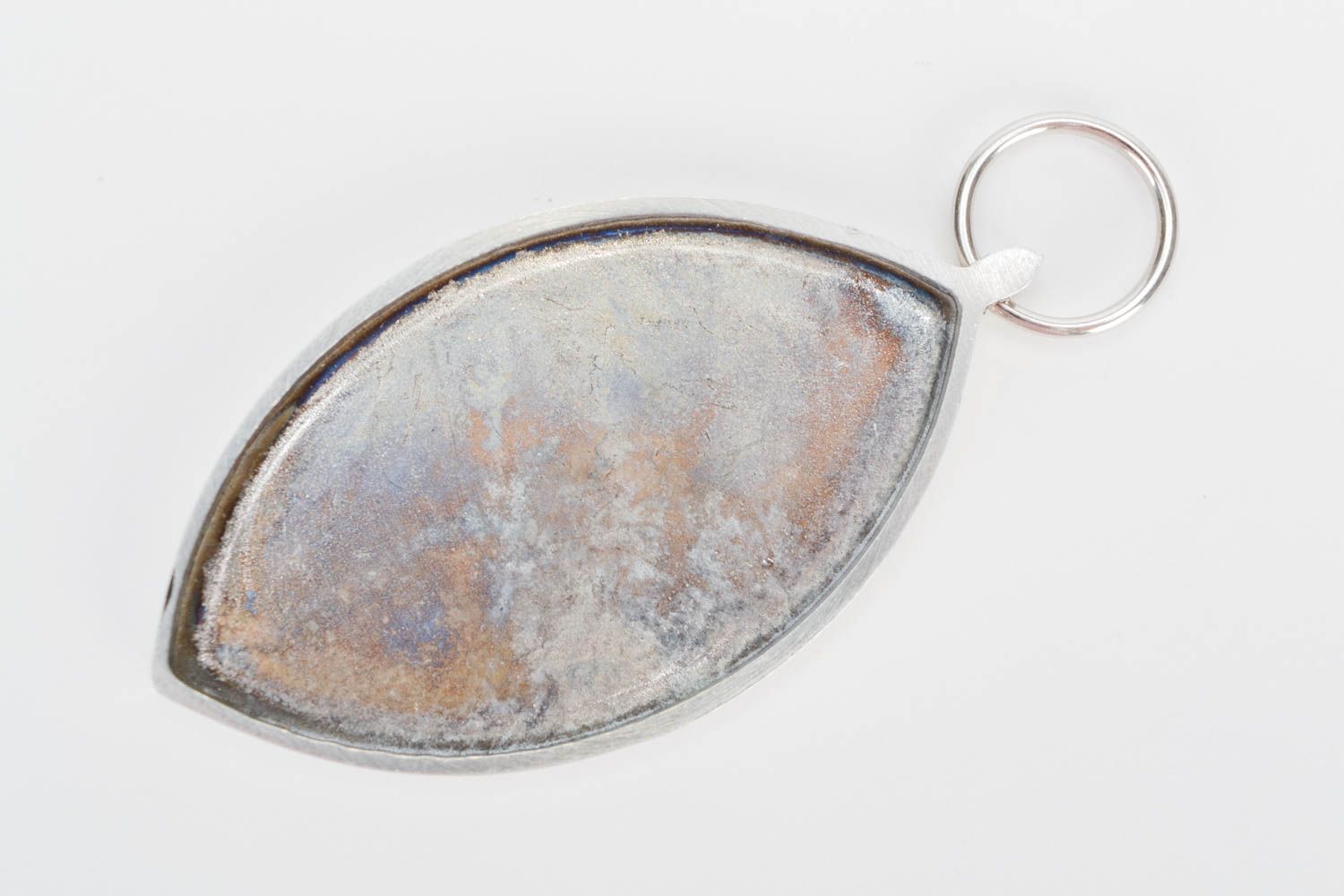 Beautiful metal blank pendant with patterns DIY jewelry making supplies photo 1