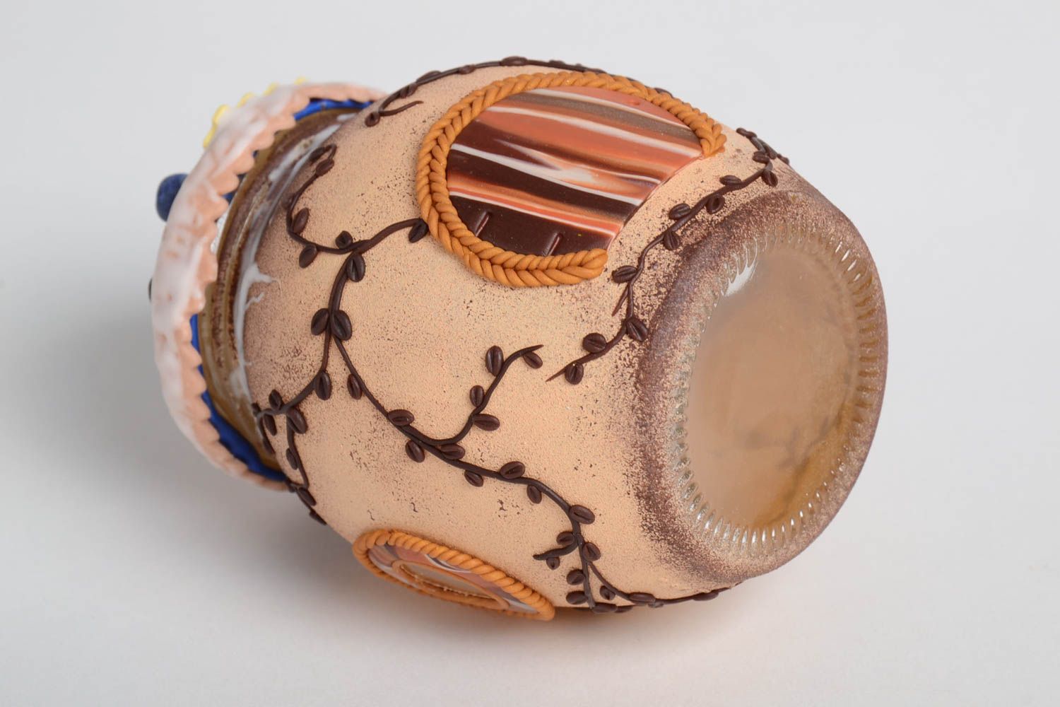 Handmade Glasdose mit Deckel Geschenk für Frau Behälter aus Glas originell foto 5