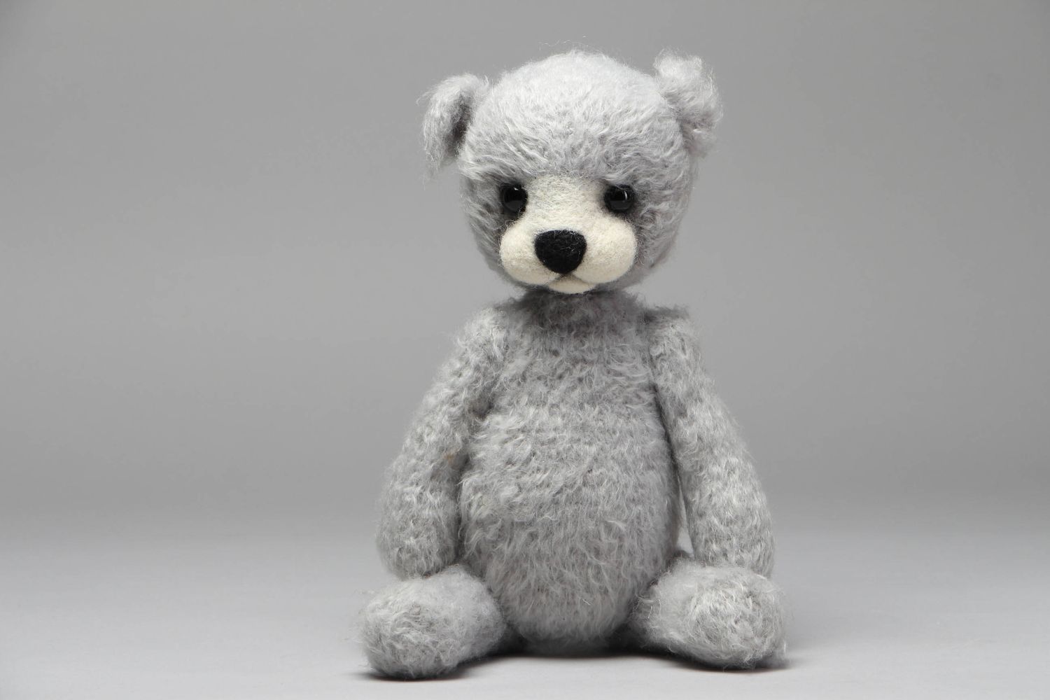 Soft crochet toy Bear Gray photo 1