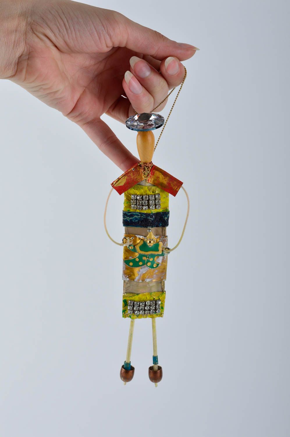 Muñeco de autor hecho a mano inusual juguete decorativo souvenir original foto 5