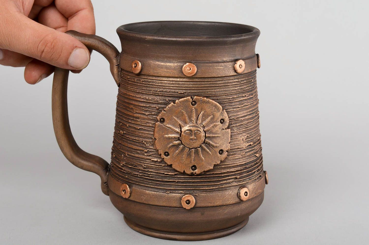 Mug for beer ceramic beer mug creative gift handmade gift large mug for beer photo 5