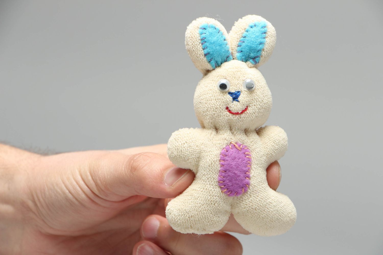Soft fleece toy hare photo 4
