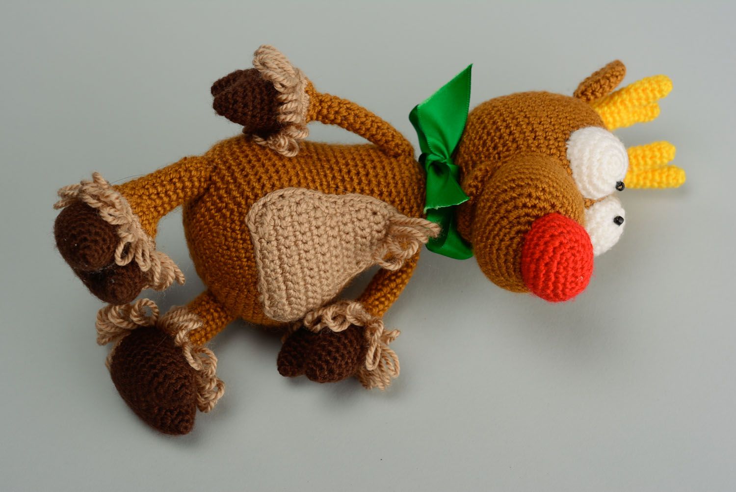 Cristmas crochet toy Rudolph Reindeer photo 4