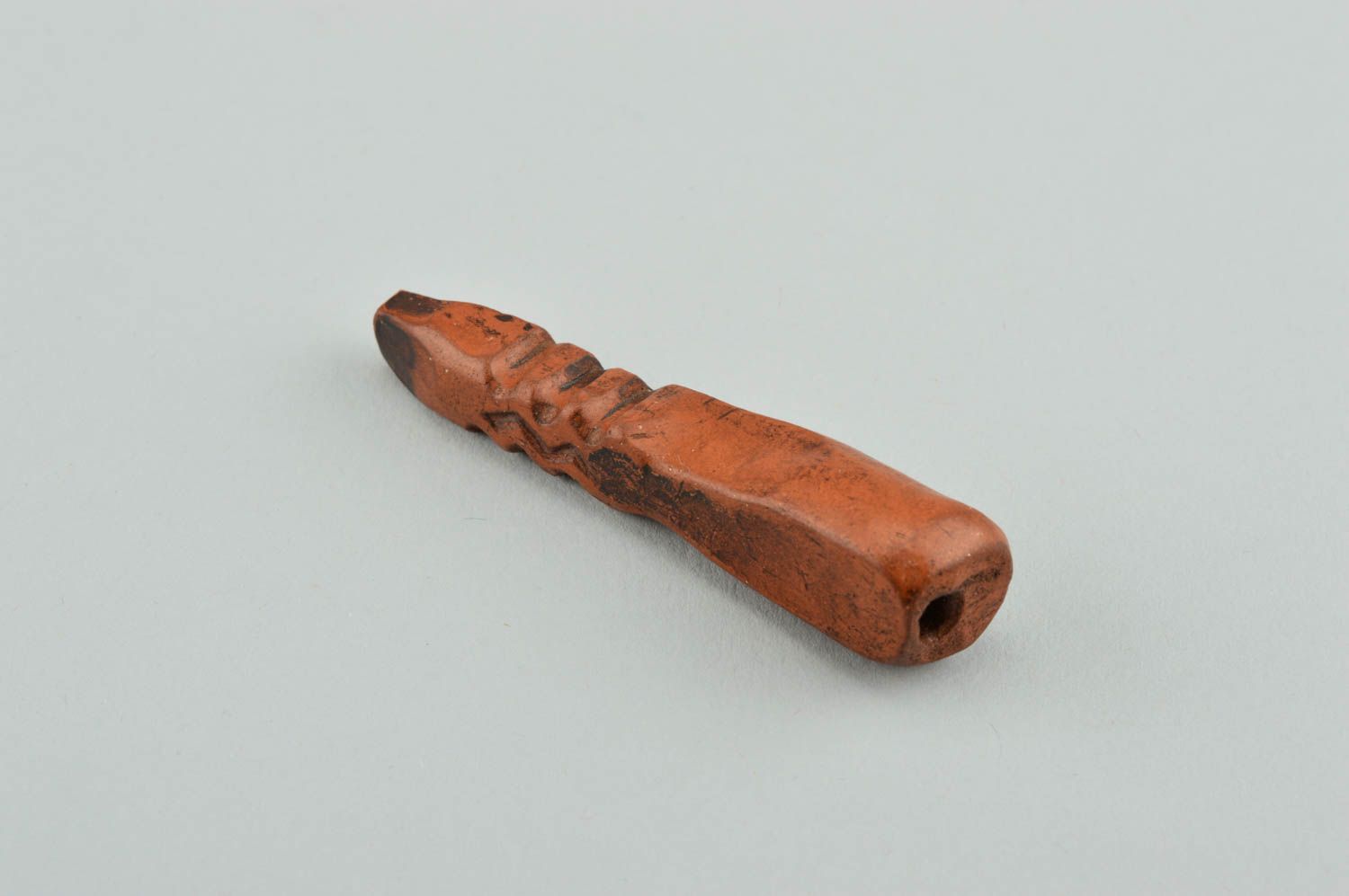 Pipa de barro hecha a mano accesorio para fumador original regalo para hombre foto 1