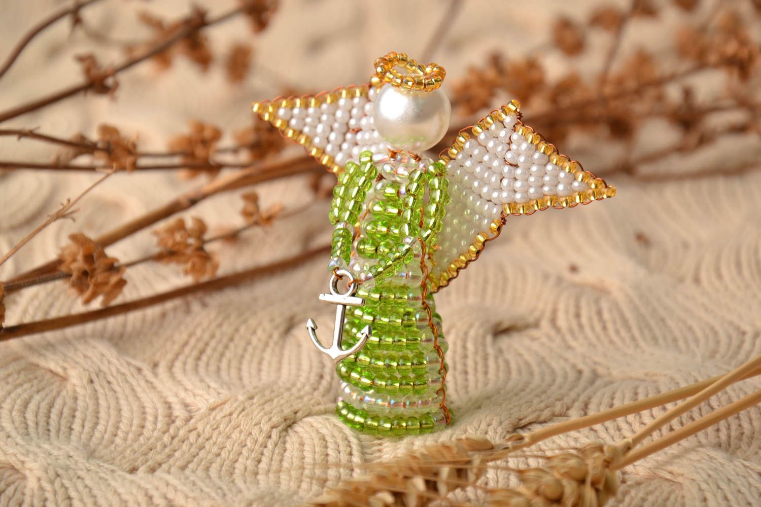 Perlenfigur Engel foto 1
