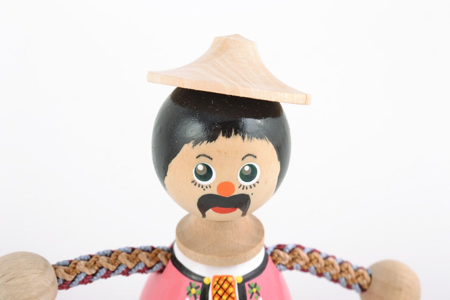 Wunderschönes originelles Spielzeug aus Holz für Kinder aus Öko Stoff Junge foto 3