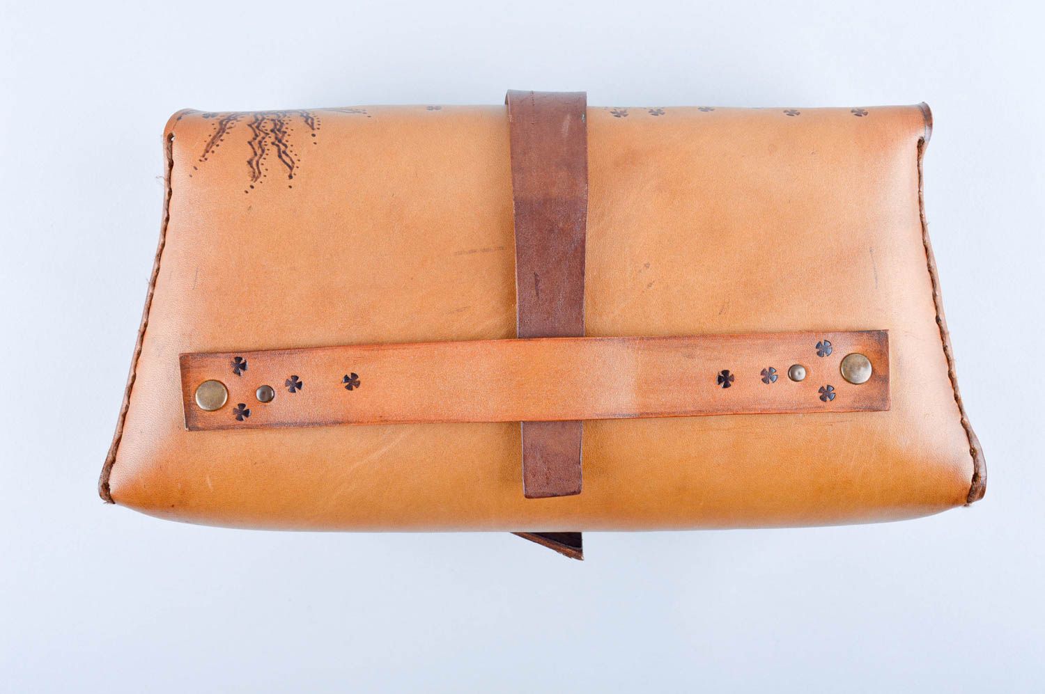 Stylish handmade leather clutch bag design beautiful handbag fashion trends photo 3