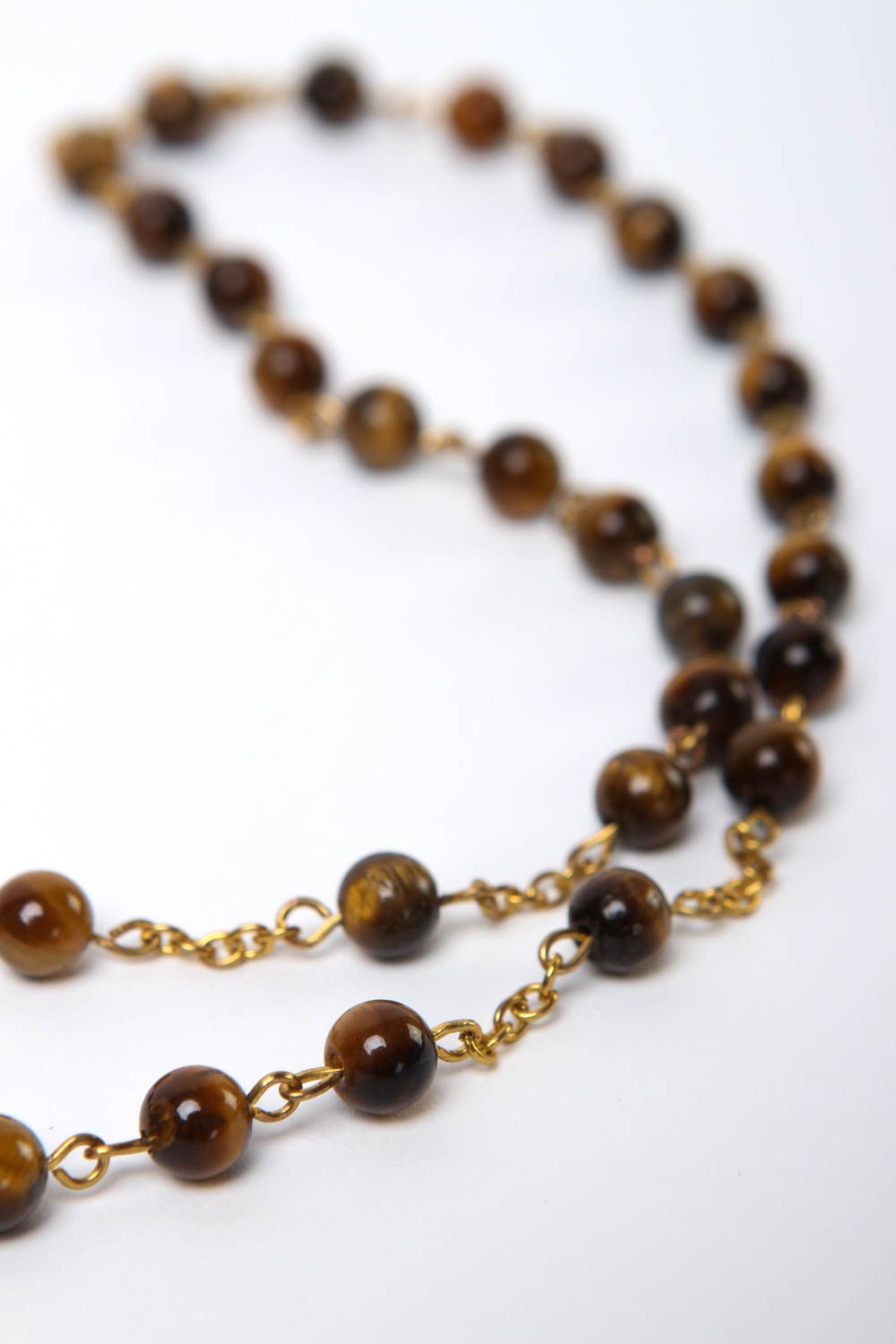 Handmade bead necklace designer rosary gift ideas natural stones accessory photo 4