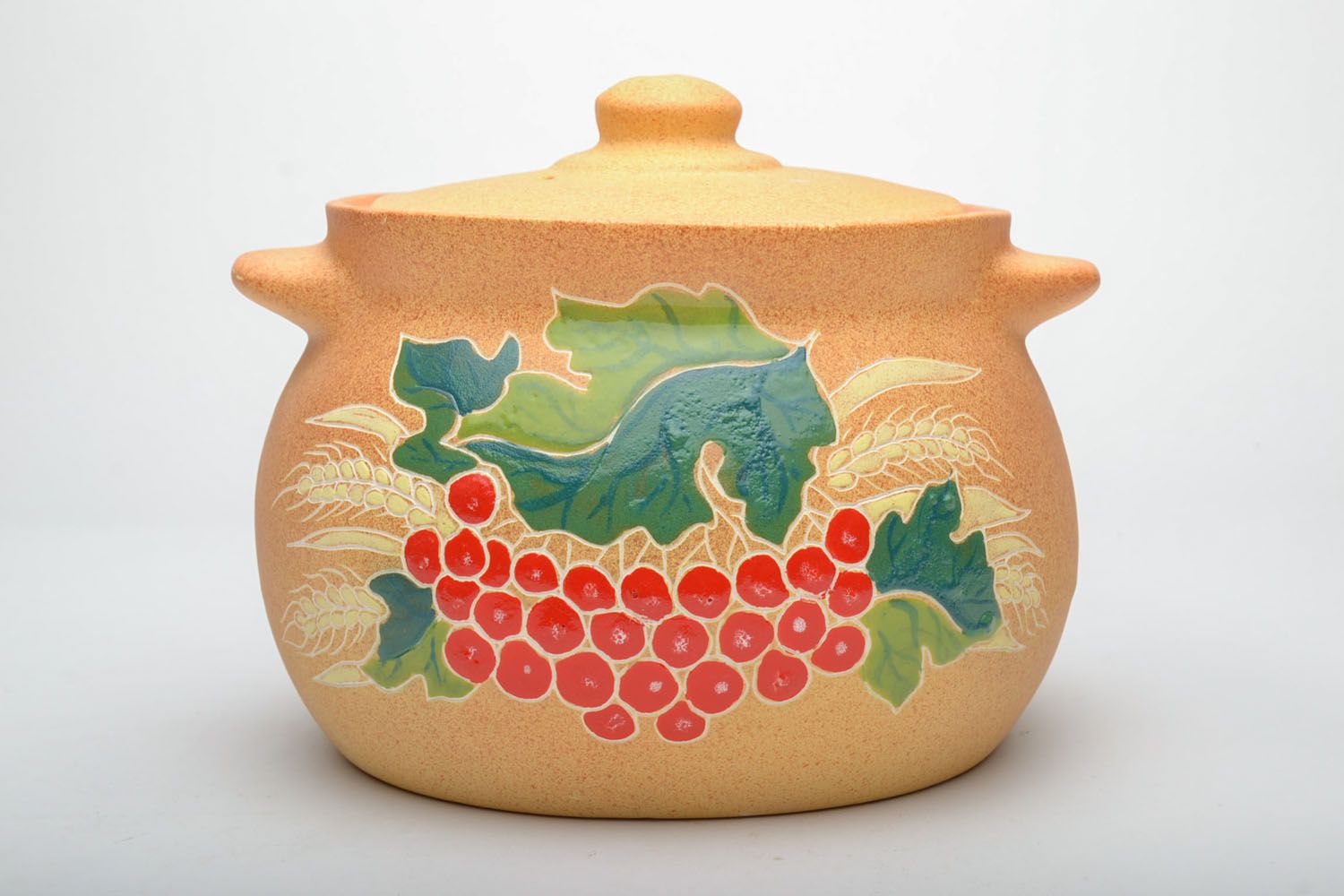 Ceramic pan with lid photo 3