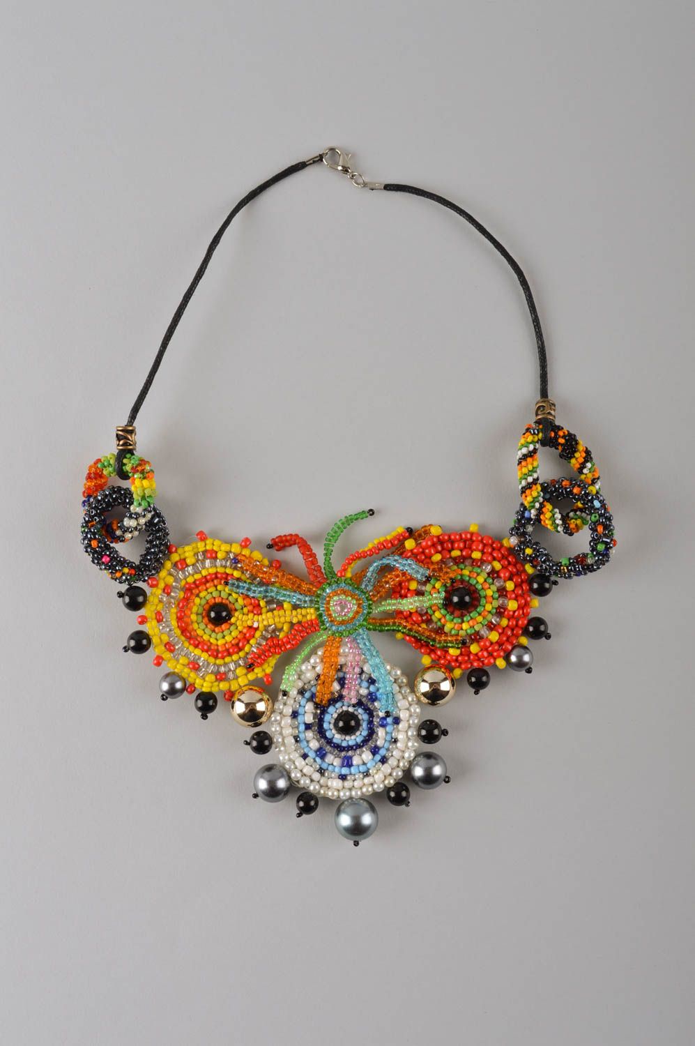 Beaded handmade necklace designer beautiful necklace stylish accessory photo 2