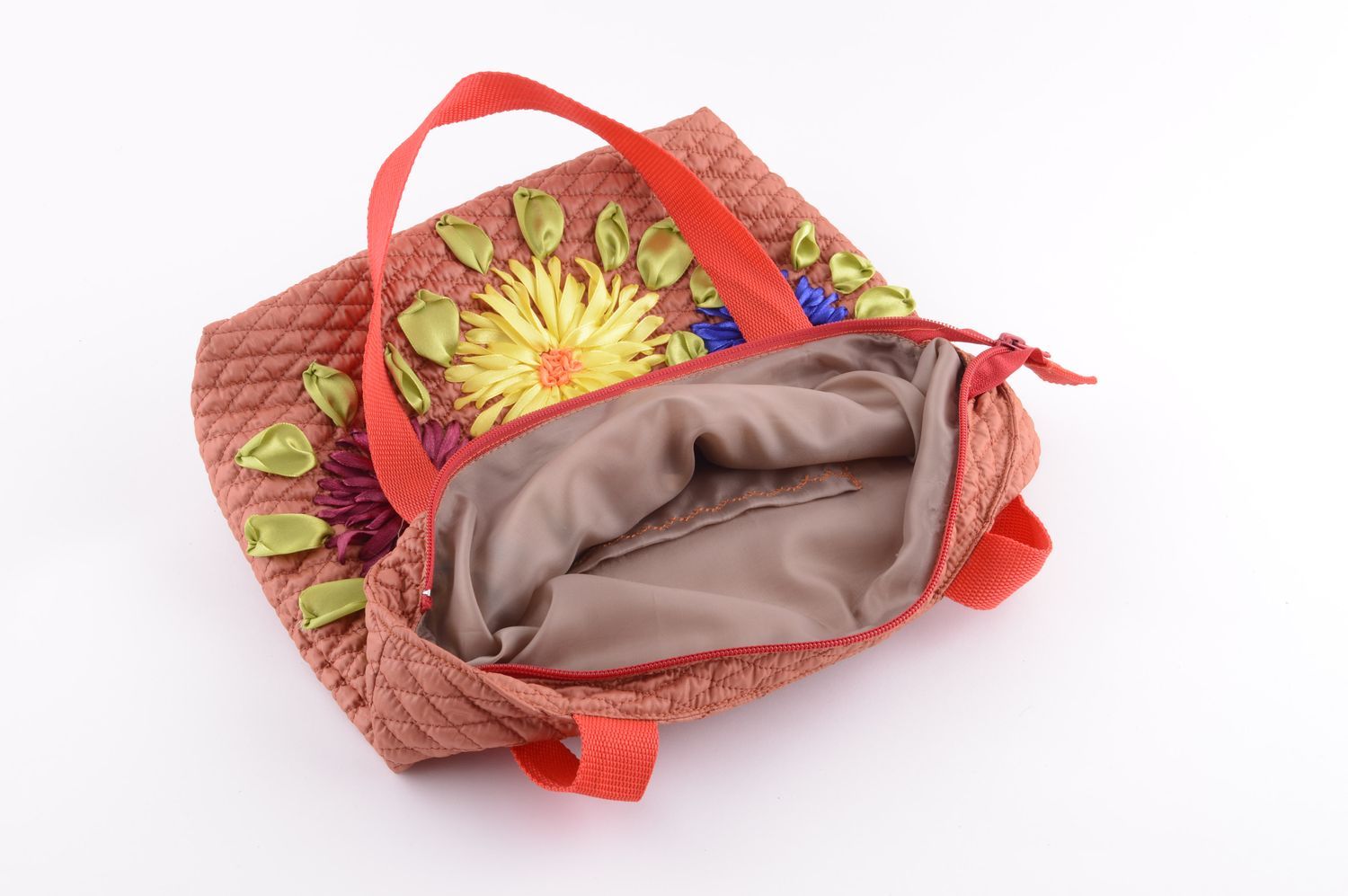 Handmade textile bag embroidered shoulder bag designer stylish bag gift photo 4