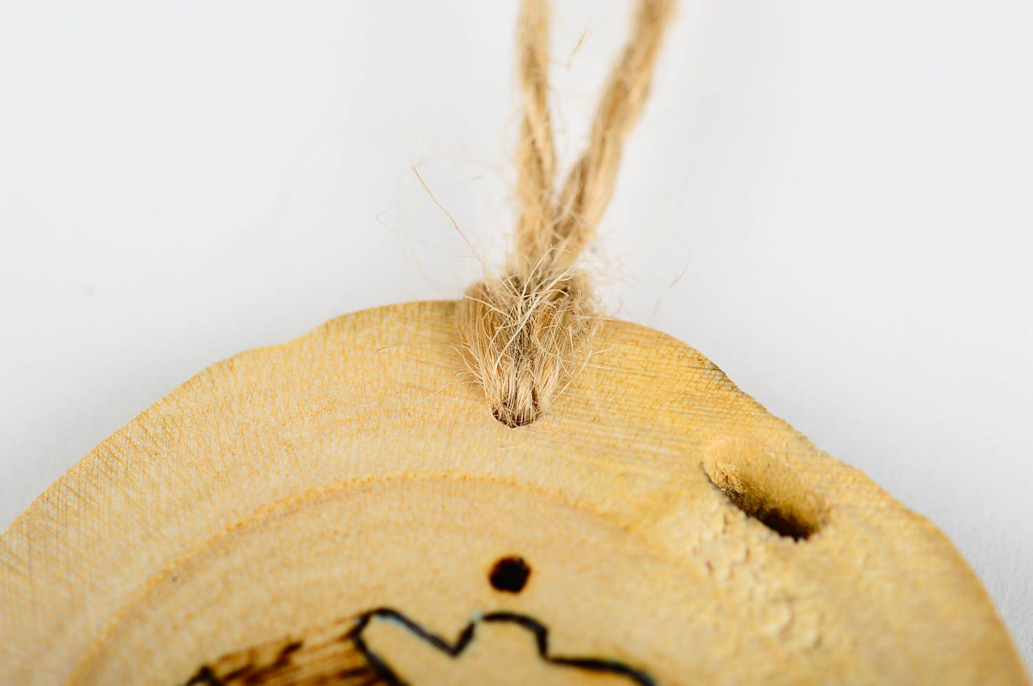 Игрушка на елку handmade декор для дома игрушка из дерева интерьерная красивая фото 5